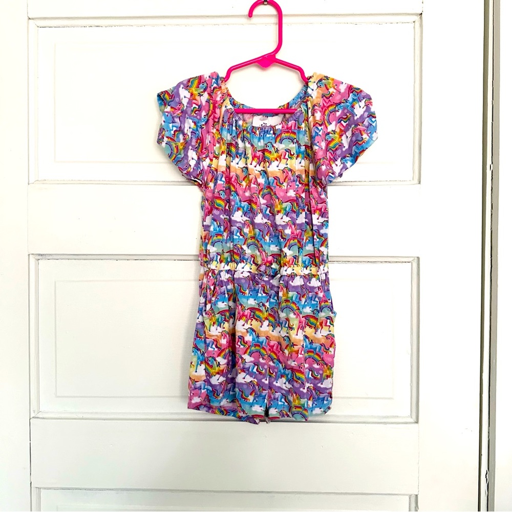 Posh Peanut Lisa Frank Unicorn Romper